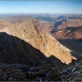 Crags on Beinn Sgritheall ridge